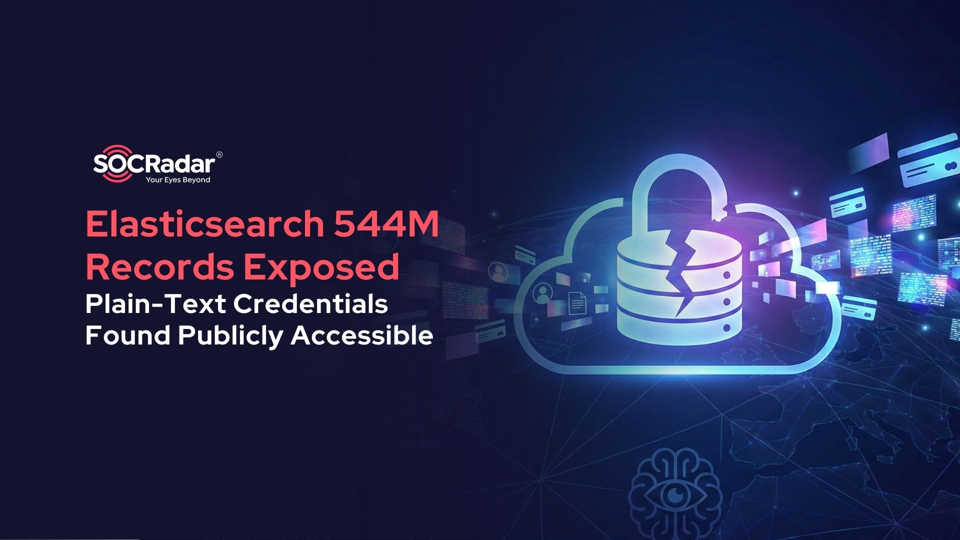 Elasticsearch 544 million credentials research banner