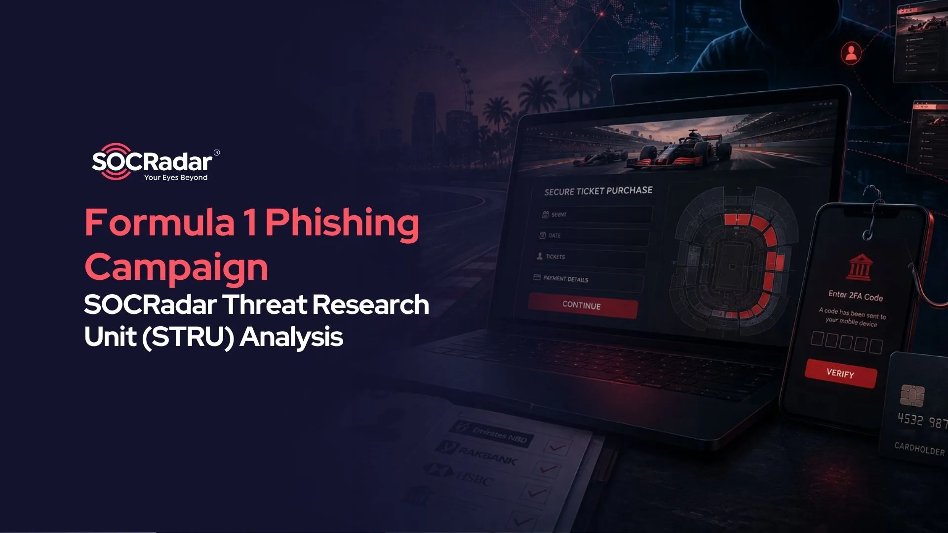 Formula 1 phishing campaign research banner